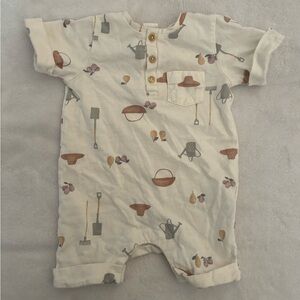 H&M Baby Organic Cotton Gardening Romper Size 3 months